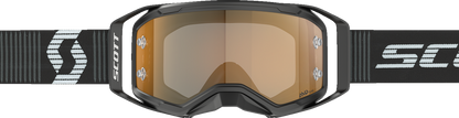 SCOTT Prospect 2.0 AMP Chrome Goggle with Gold Chrome Lens - Black/White