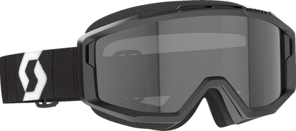SCOTT Split OTG Sand Dust Goggle - Black/White with Dark Gray Lens (Part No. 2855381007053)