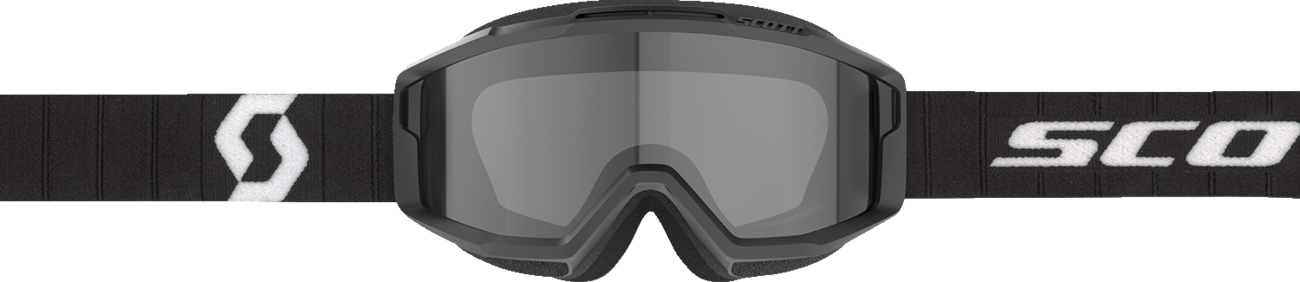 SCOTT Split OTG Sand Dust Goggle - Black/White with Dark Gray Lens (Part No. 2855381007053)