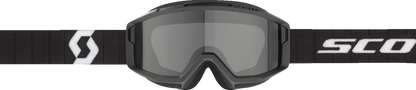 SCOTT Split OTG Sand Dust Goggle - Black/White with Dark Gray Lens (Part No. 2855381007053)