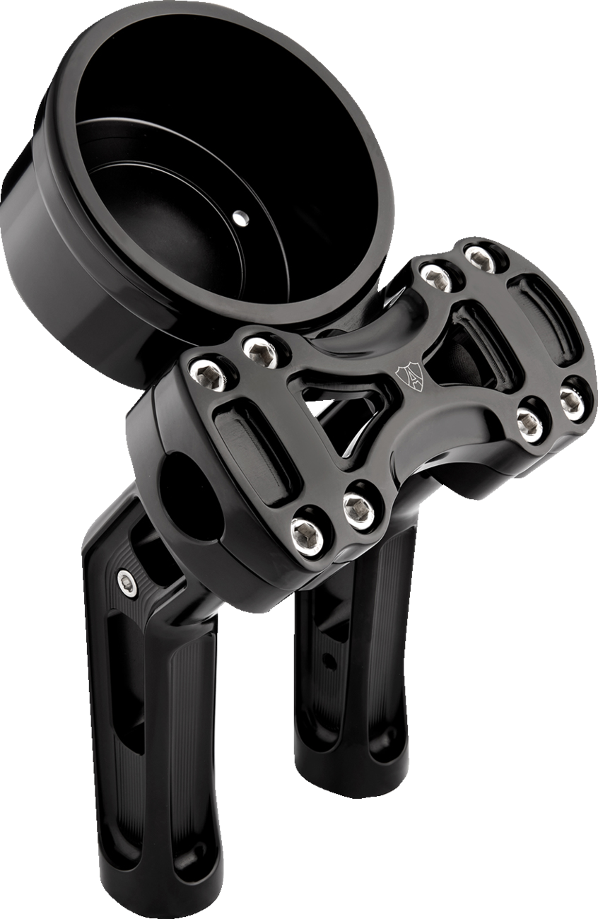 ARLEN NESS Wayback Risers - Method - 7 inch Height, 4 inch Round Gauge, Black (Part #520-072)