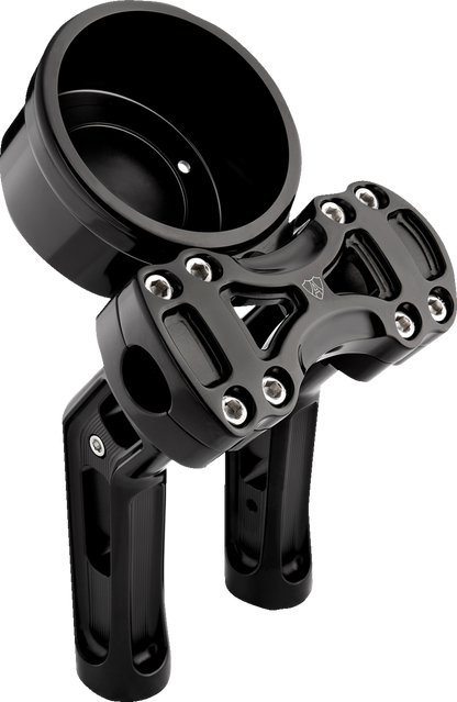 ARLEN NESS Wayback Risers - Method - 7 inch Height, 4 inch Round Gauge, Black (Part #520-072)