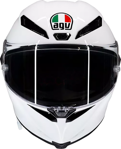 AGV Pista GP RR Helmet - White, 2XL | High-Performance Motorcycle Helmet with Carbon Fiber Shell and Advanced Ventilation