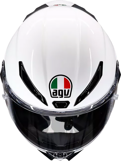 AGV Pista GP RR Helmet - White, 2XL | High-Performance Motorcycle Helmet with Carbon Fiber Shell and Advanced Ventilation