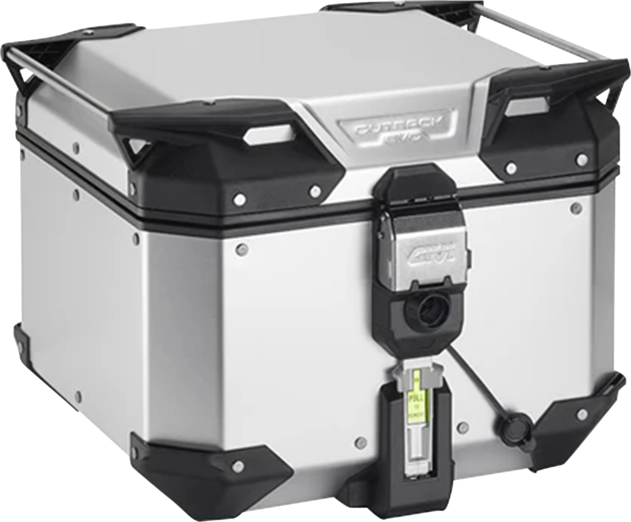 GIVI Outback Evo Top Case - 42 Liter Anodized Silver OBKEV42AA