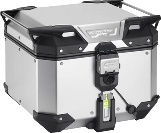 GIVI Outback Evo Top Case - 42 Liter Anodized Silver OBKEV42AA