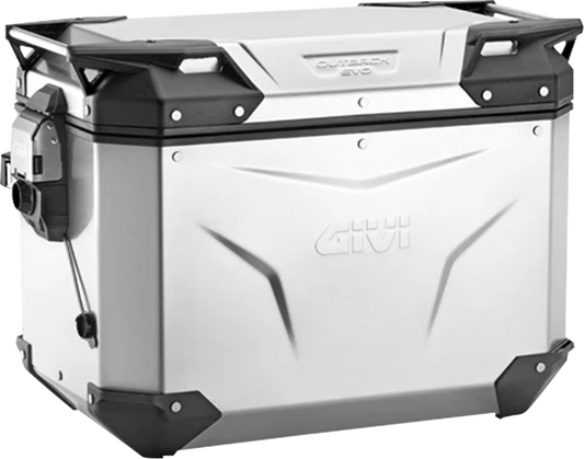 GIVI Outback Evo Side Case - Right - 48 Liter Silver (Part Number: OBKEV48AR)