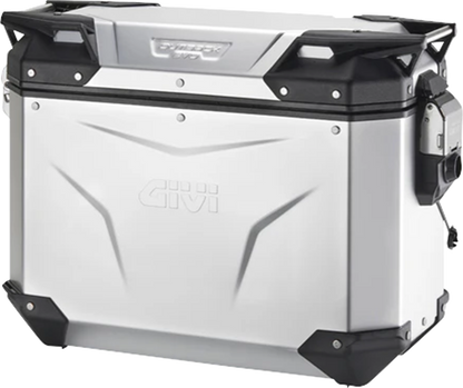 GIVI Outback Evo Side Case - Right - 37 Liter Silver Anodized OBKEV37AAR