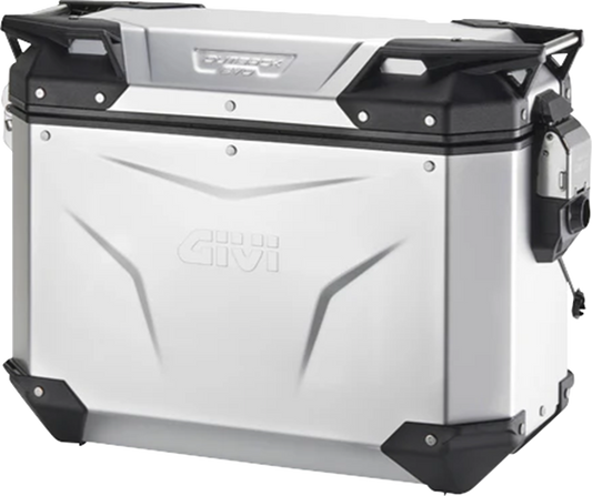 GIVI Outback Evo Side Case - Right - 37 Liter Silver Anodized OBKEV37AAR