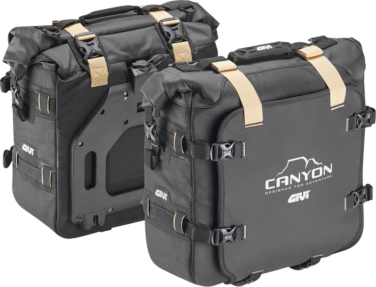 GIVI Canyon Saddlebags - 25 Liter Side Bags for Off-Road Adventures GRT720B