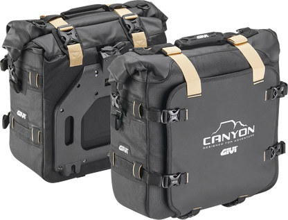 GIVI Canyon Saddlebags - 25 Liter Side Bags for Off-Road Adventures GRT720B