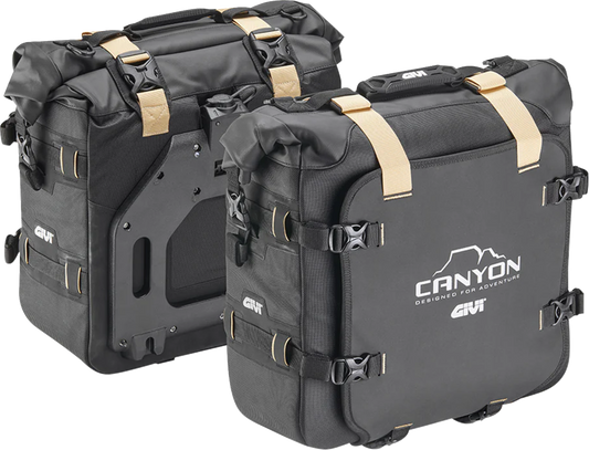 GIVI Canyon Saddlebags - 25 Liter Side Bags for Off-Road Adventures GRT720B