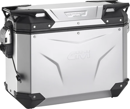 GIVI Outback Evo Side Case - Right - 37 Liter Silver Anodized OBKEV37AAR