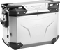 GIVI Outback Evo Side Case - Left - 37 Liter Aluminum Silver OBKEV37AL