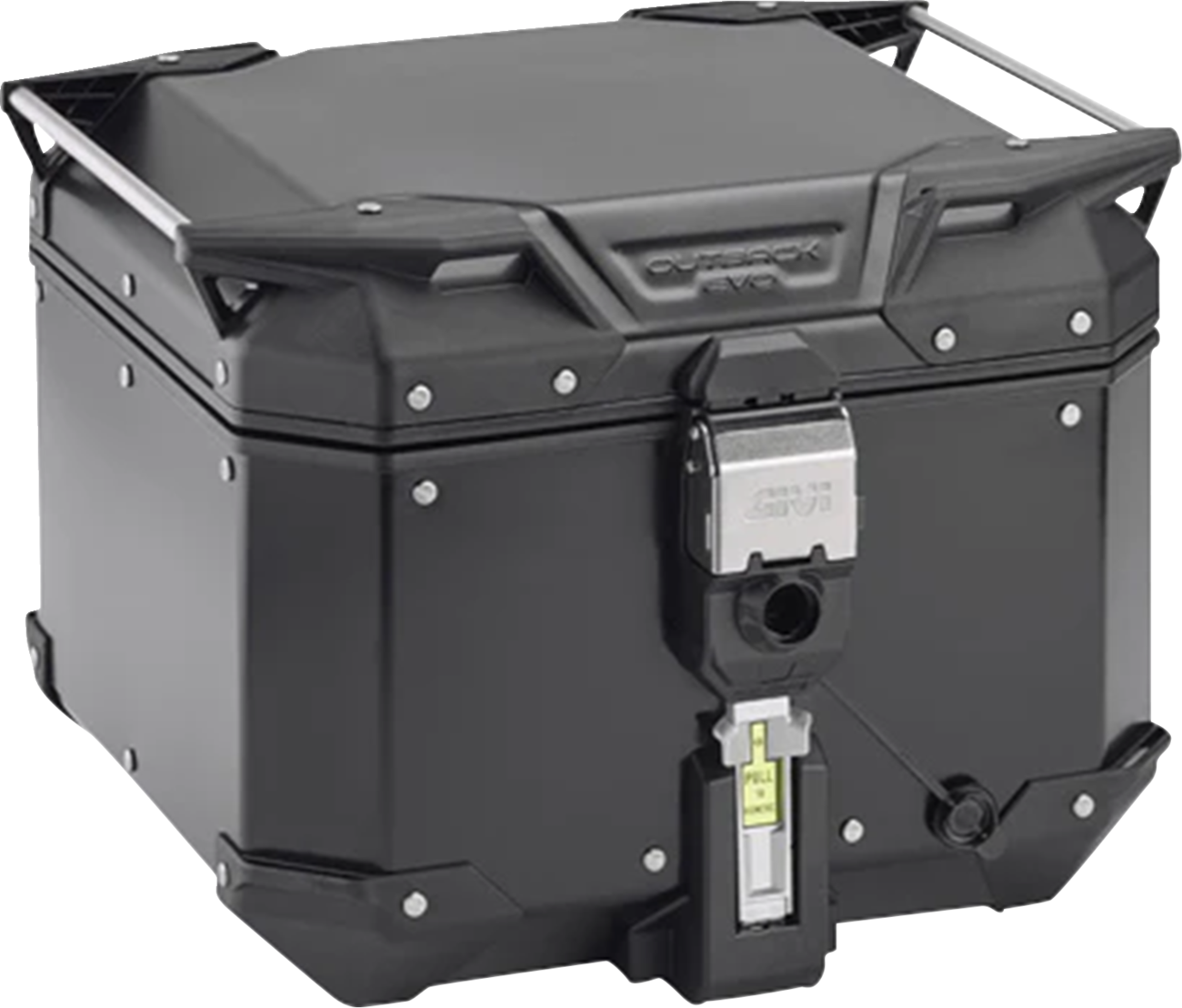 GIVI Outback Evo Top Case 42L Black OBKEV42B – Durable Aluminum Motorcycle Luggage