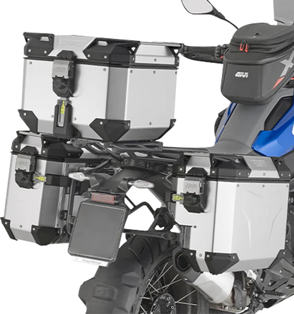 GIVI Outback Evo Top Case - 42 Liter Anodized Silver OBKEV42AA