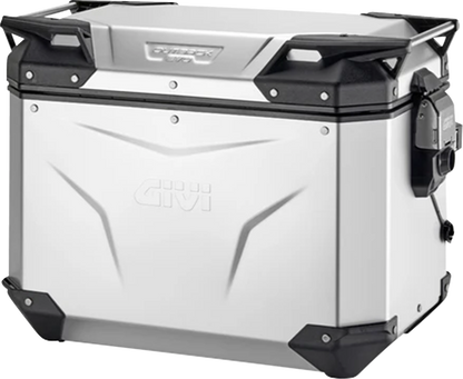 GIVI Outback Evo Side Case - Right - 48 Liter - Silver Anodized (Part Number: OBKEV48AAR)