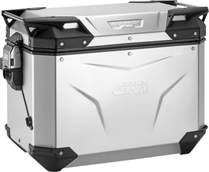 GIVI Outback Evo Side Case - Right - 48 Liter - Silver Anodized (Part Number: OBKEV48AAR)