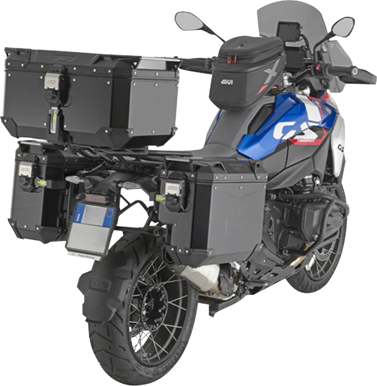 GIVI Outback Evo Top Case 58 Liter OBKEV58B – Durable Aluminum Motorcycle Storage