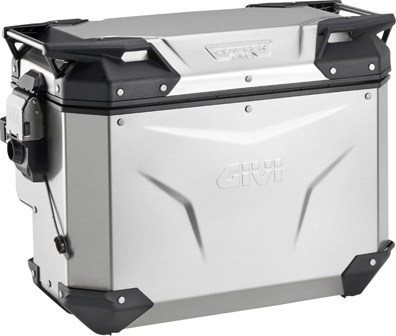 GIVI Outback Evo Side Case - Right - 40 Liter - Silver OBKEVS40AR