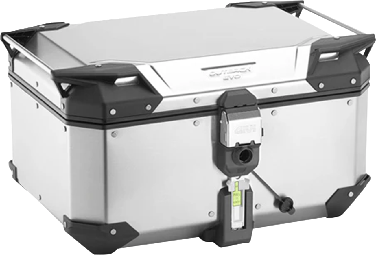 GIVI Outback Evo Top Case - 58 Liter Silver OBKEV58A