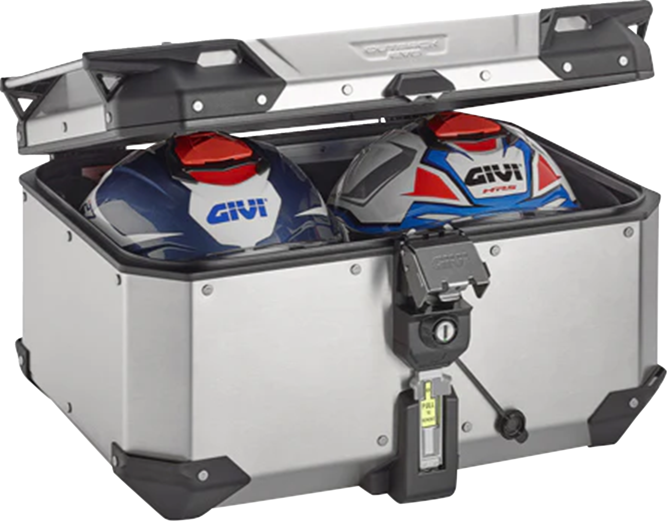 GIVI Outback Evo Top Case - 58 Liter Silver OBKEV58A