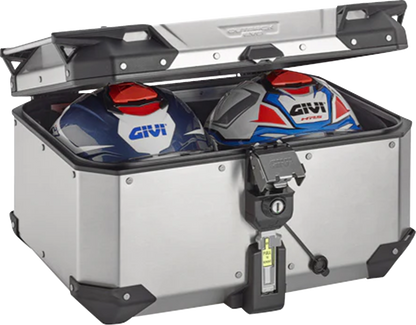 GIVI Outback Evo Top Case - 58 Liter Silver OBKEV58A