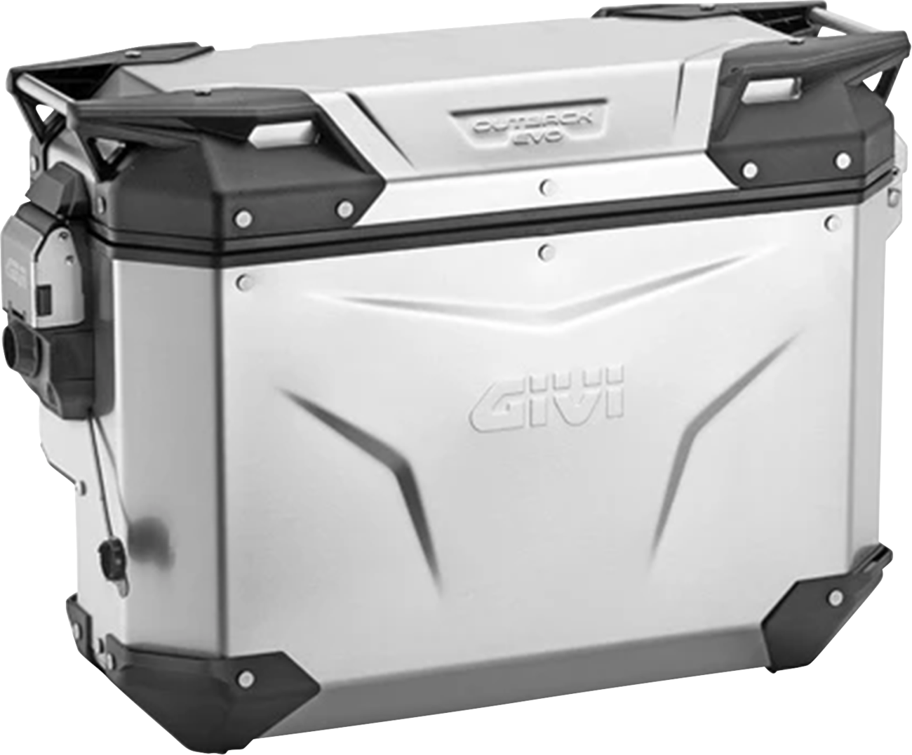 GIVI Outback Evo Side Case - Right - 33 Liter Silver OBKEVS33AR
