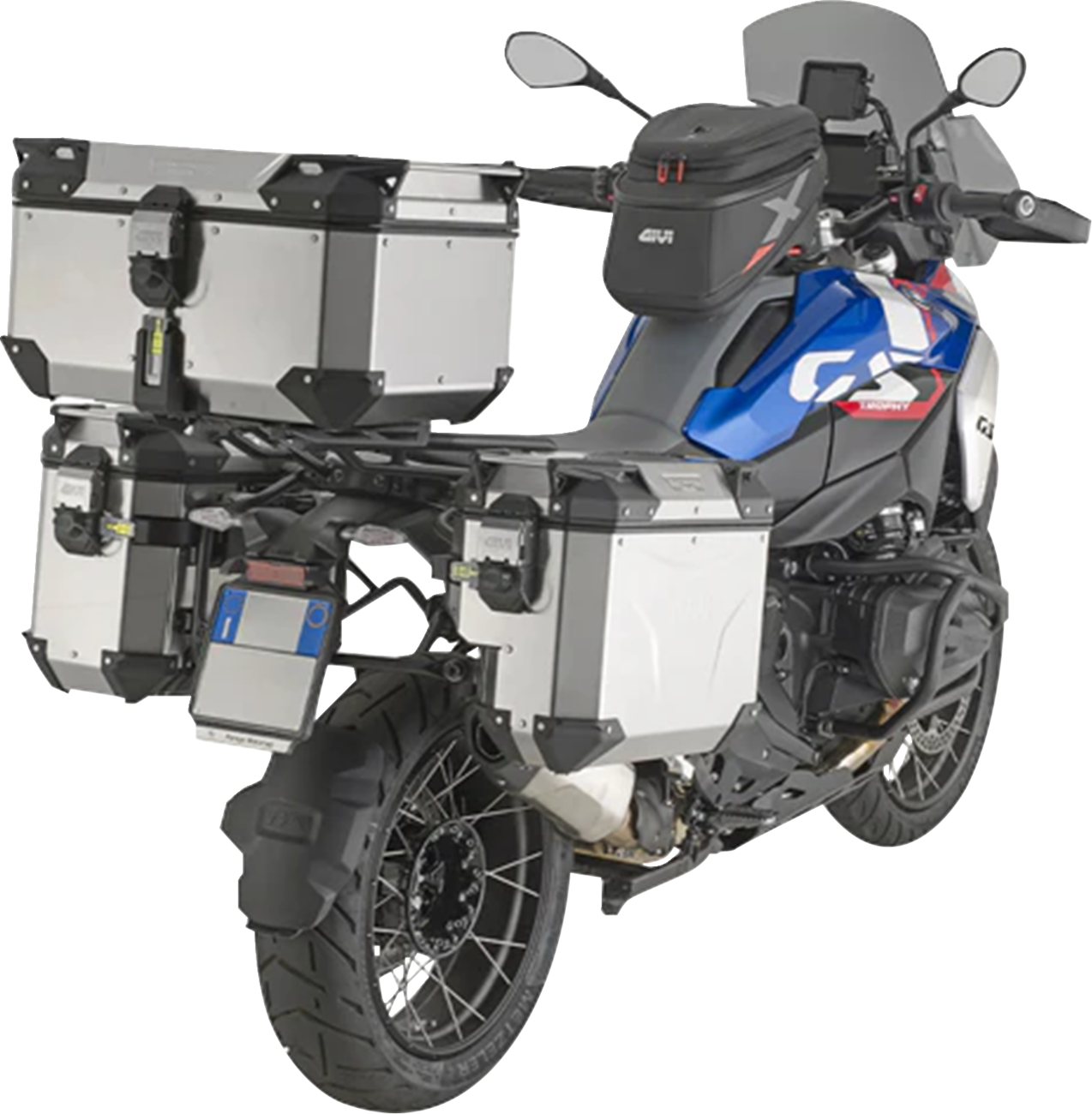 GIVI Outback Evo Top Case - 58 Liter Silver OBKEV58A