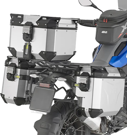 GIVI Outback Evo Side Case - Right - 33 Liter Silver Anodized OBKEVS33AAR
