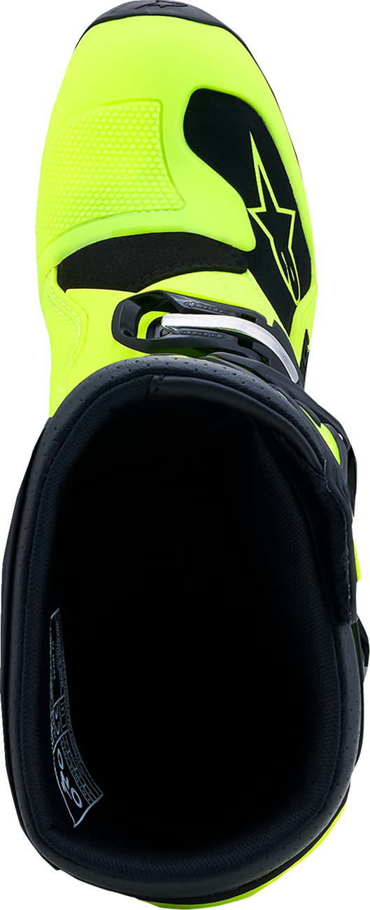 ALPINESTARS Youth Tech 7S Boots - Fluorescent Yellow/Black - US 6 / EU 39 2015017-551-6