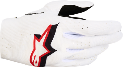 ALPINESTARS Supertech MX Gloves - White/Black/Fire Red - 2XL 3560627-2063-2XL