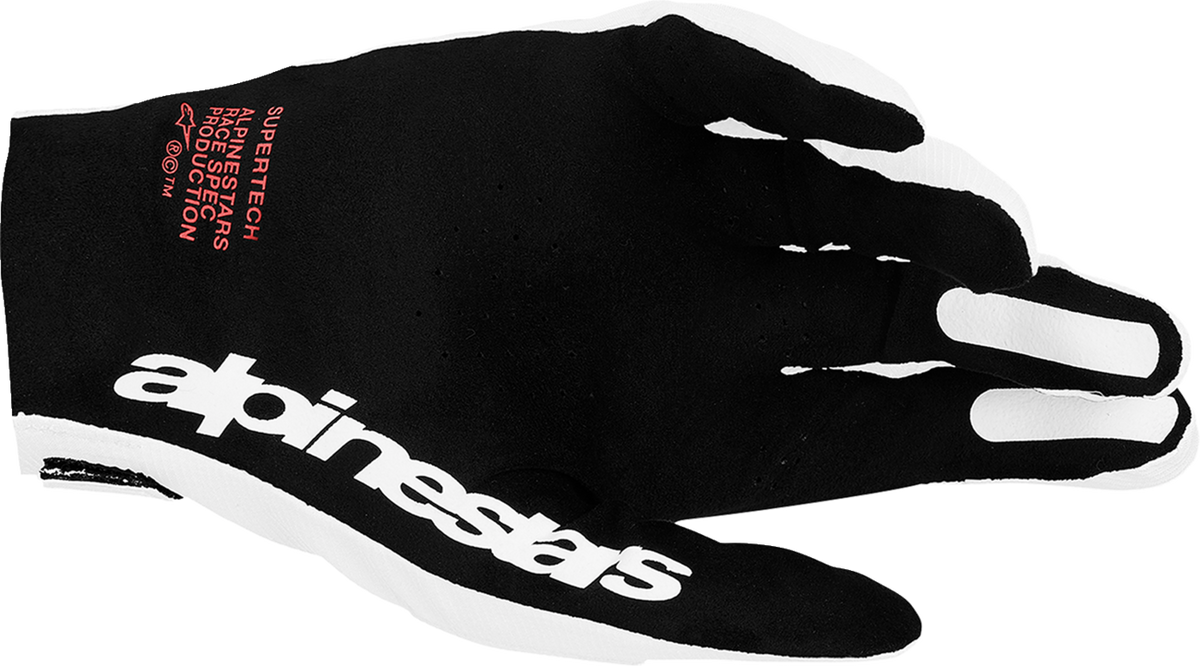 ALPINESTARS Supertech MX Gloves - White/Black/Fire Red - 2XL 3560627-2063-2XL