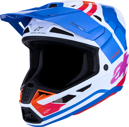 ALPINESTARS SM7 Helmet - Core - White/Blue/Orange/Pink - 2XL 8301826-2088-2X
