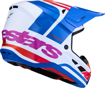 ALPINESTARS SM7 Helmet - Core - White/Blue/Orange/Pink - 2XL 8301826-2088-2X