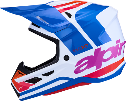 ALPINESTARS SM7 Helmet - Core - White/Blue/Orange/Pink - 2XL 8301826-2088-2X