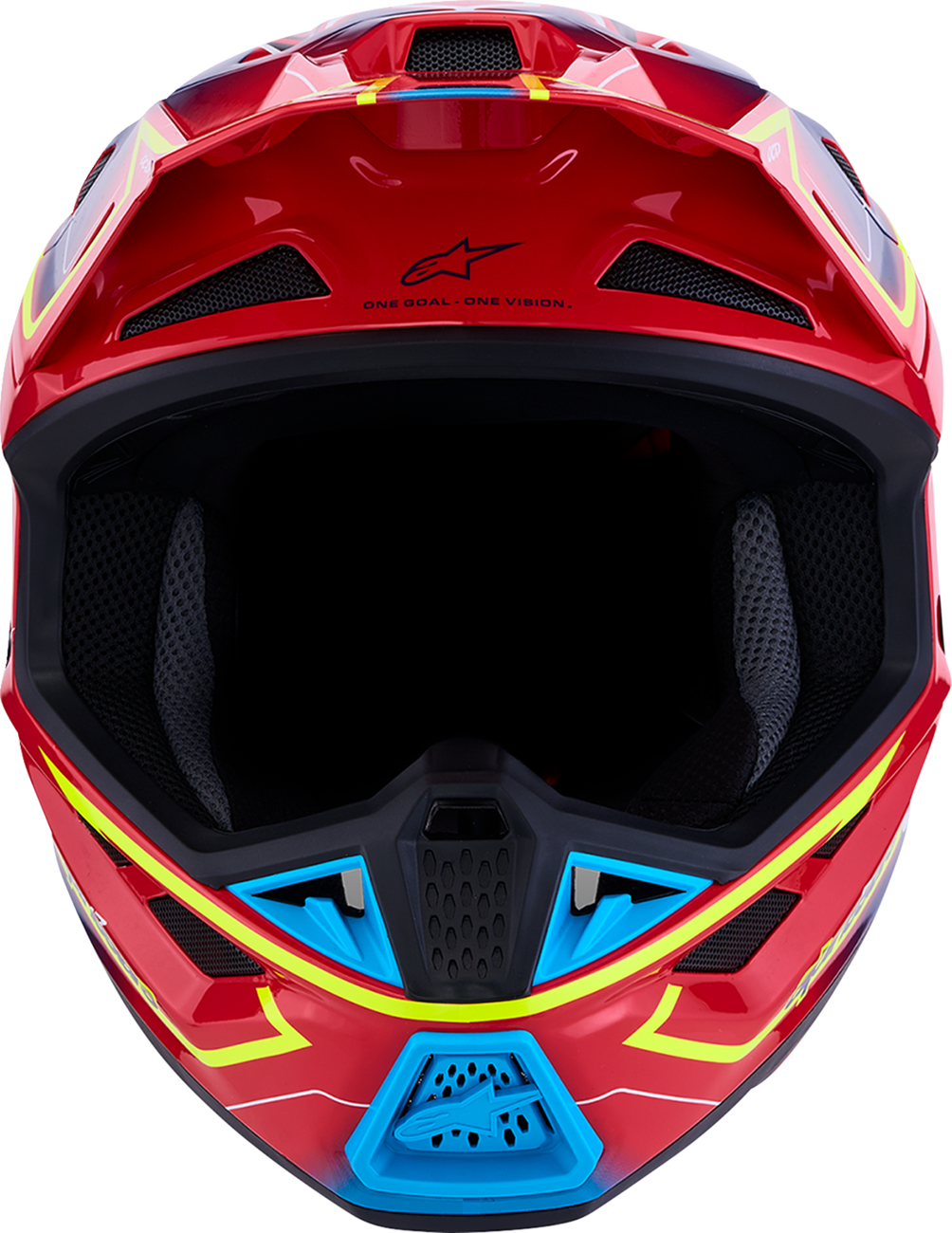 ALPINESTARS SM7 Helmet - Cast - Red/Yellow Fluo/Blue - 2XL 8302626-3226-2X