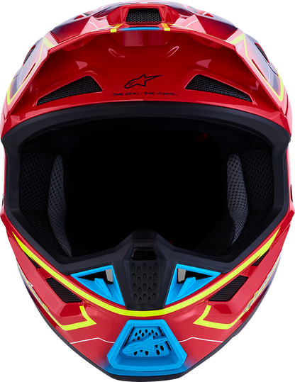 ALPINESTARS SM7 Helmet - Cast - Red/Yellow Fluo/Blue - 2XL 8302626-3226-2X