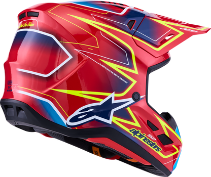 ALPINESTARS SM7 Helmet - Cast - Red/Yellow Fluo/Blue - 2XL 8302626-3226-2X