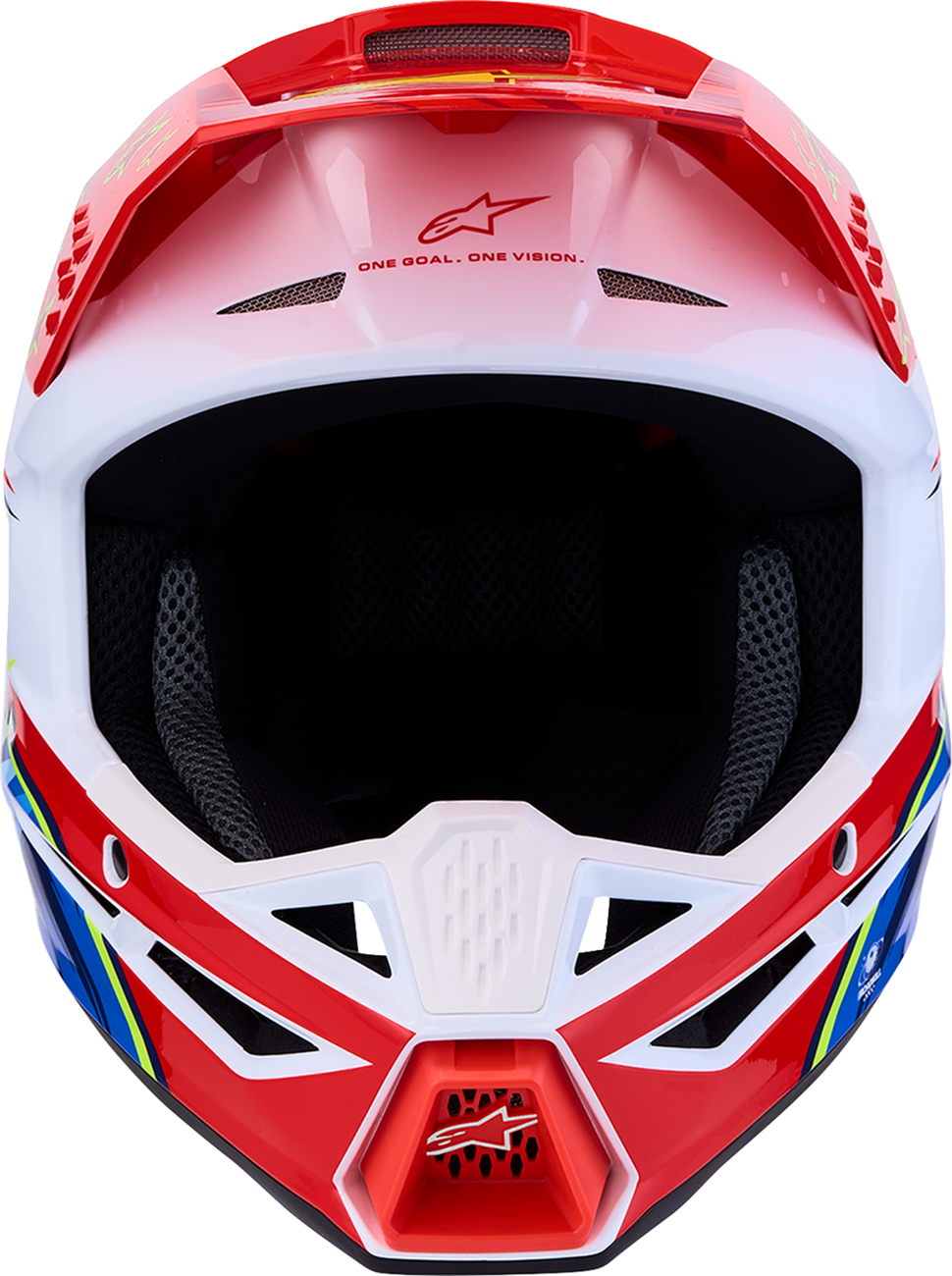 ALPINESTARS SM3 Helmet - Falcon - Red Fluo/White/Blue/Yellow Fluo - Medium 8300927-3206-M