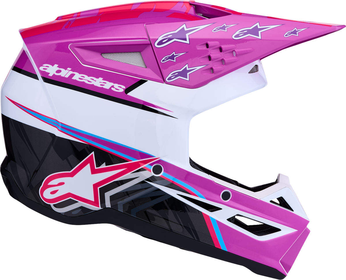 ALPINESTARS SM3 Helmet - Falcon - Purple/White/Black/Pink Fluo - Medium 8300927-3222-M