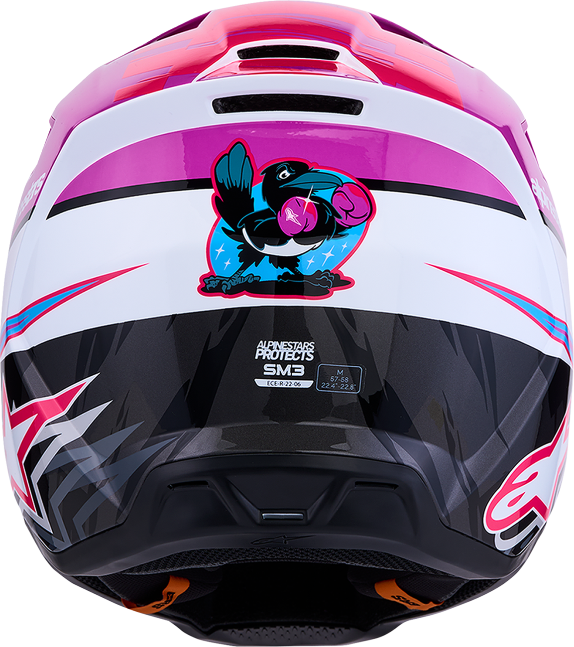 ALPINESTARS SM3 Helmet - Falcon - Purple/White/Black/Pink Fluo - Medium 8300927-3222-M