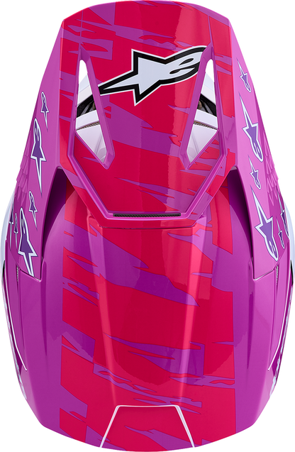 ALPINESTARS SM3 Helmet - Falcon - Purple/White/Black/Pink Fluo - Medium 8300927-3222-M