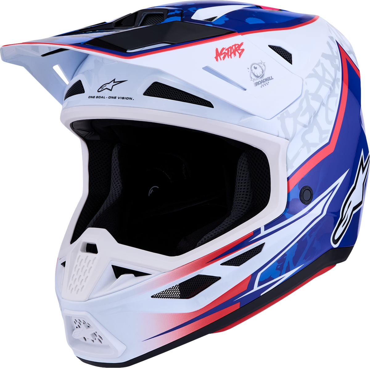 ALPINESTARS SM7 Helmet - Blaster - White/Blue/Red - XS 8301627-2217-XS