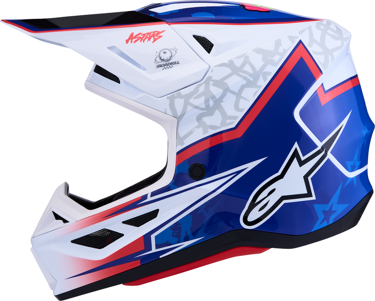 ALPINESTARS SM7 Helmet - Blaster - White/Blue/Red - XS 8301627-2217-XS