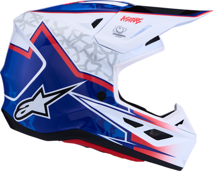 ALPINESTARS SM7 Helmet - Blaster - White/Blue/Red - XS 8301627-2217-XS