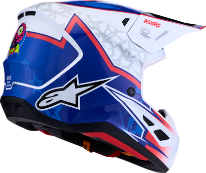 ALPINESTARS SM7 Helmet - Blaster - White/Blue/Red - XS 8301627-2217-XS