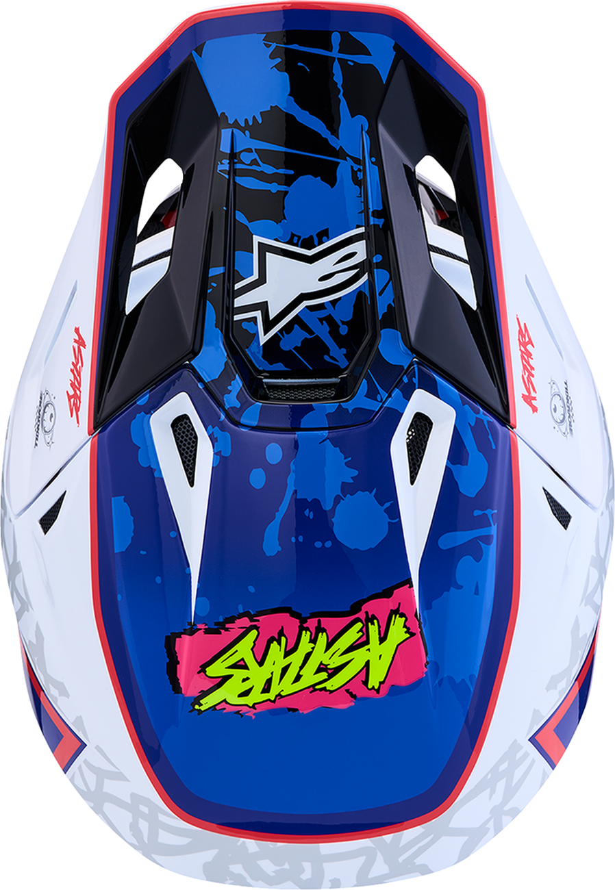 ALPINESTARS SM7 Helmet - Blaster - White/Blue/Red - XS 8301627-2217-XS