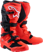 ALPINESTARS Tech 7 Enduro Boots - Black/Fluorescent Red - US 9 / EU 43 2010426-314-9