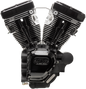 S&S CYCLE T124 Long Block Engine - Black - Touring 310-0835A